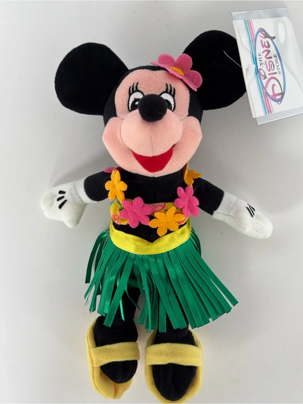 VTG Disney Store Hawaiian Hula Minnie Mouse Bean Bag Plush 8